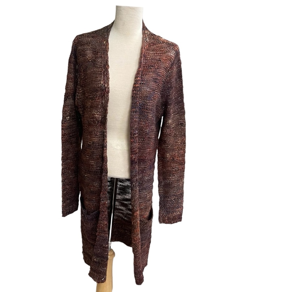 Natural Reflections Boho Long‎  Cardigan Kimono  Coat space dye New Small